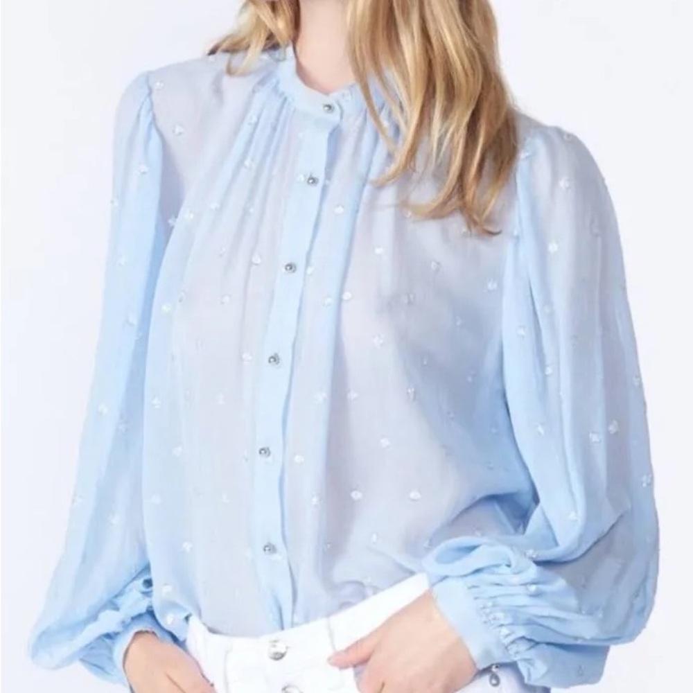 Veronica Beard Ashlyn Jacquard Blouse